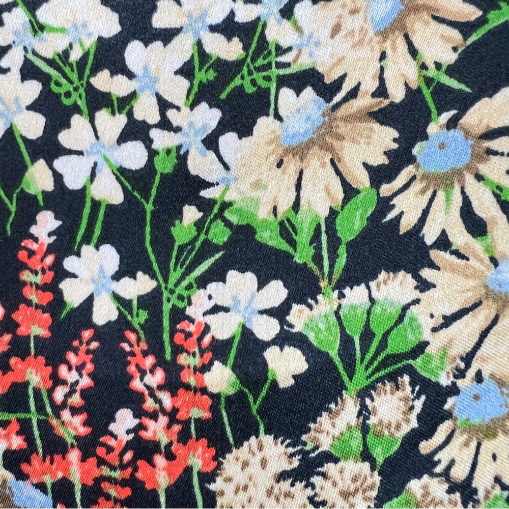 H&M Crop Top Floral Womens XS Satin Y2K 90s Inspired Fairy Whimsy Cottagecore - Picture 7 of 10